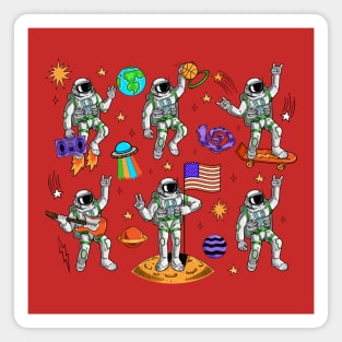 Space Set Bundle Astronaut Collection Magnet